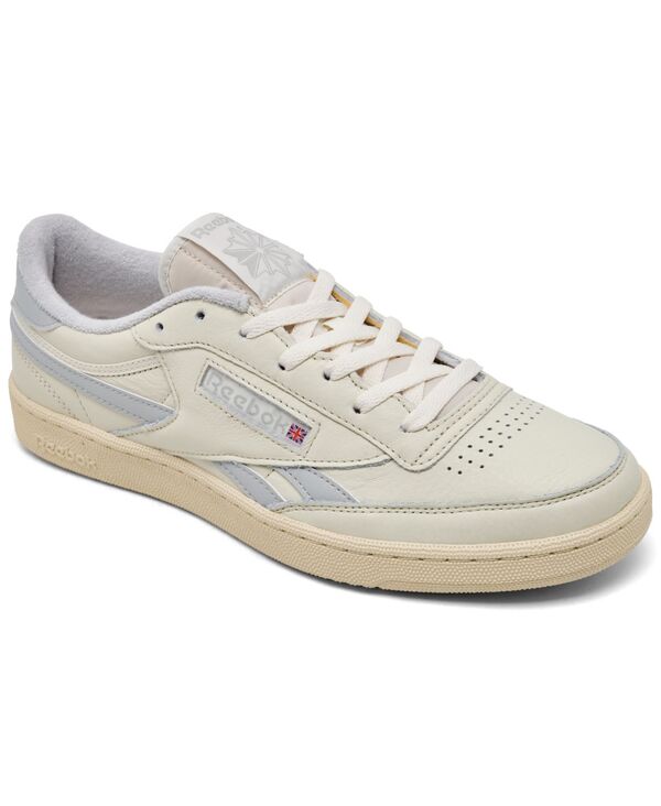 リーボック メンズ シューズ スニーカー ヴィンテージ Reebok Men\u0027s Club C Revenge Vintage Casual Sneakers from Finish Line Chalk Gray 車輪止め