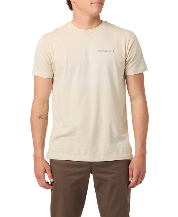 オニール メンズ トップス ティーシャツ 労働者の一団のど首 O\u0027Neill Men\u0027stacked Crewneck T-Shirt Light Khaki カーキ