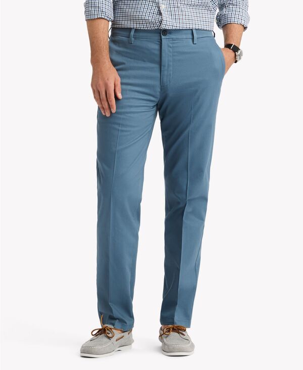 ドッカーズ メンズ ボトムス カジュアルパンツ Dockers Men'signature Khaki Straight-Fit Iron Free Pants Blue ブルー|ReVida 店