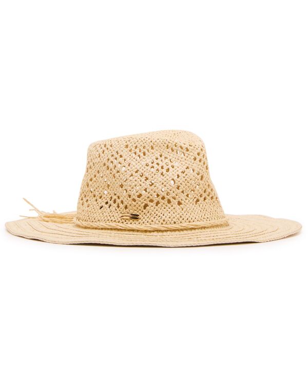 スティーブ マデン レディース 添え物 かぶり笠 Steve Madden Mixed Pattern Western Panama Hat Natural