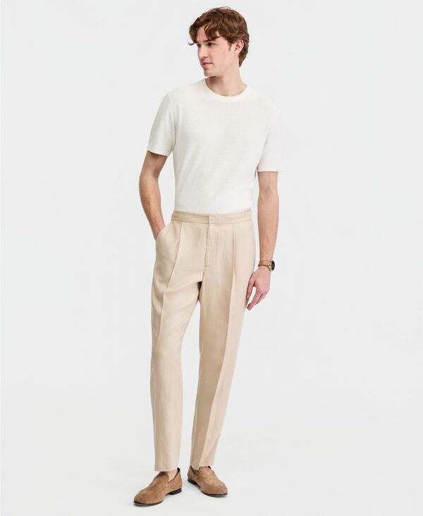 クラブルーム メンズ ボトムス カジュアルパンツ リネン Club Roomen's Dressy Drawcord Linen Pants Macy's Exclusive Safari|ReVida 店