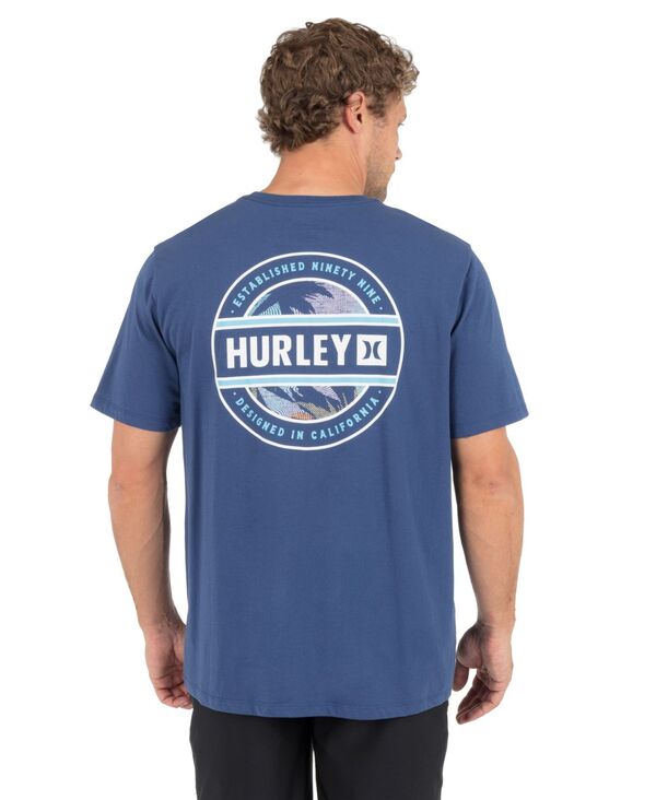 ハーレー メンズ トップス ティーシャツ 労働者の一団のど首 半袖 Hurley Men\u0027s Classicrewneck Short-Sleeve T-Shirt Abyss