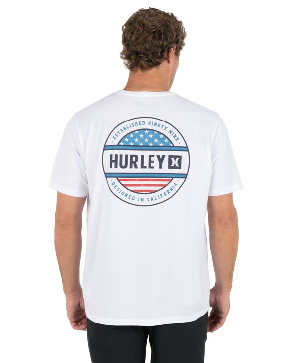 ハーレー メンズ トップス ティーシャツ 労働者の一団のど首 半袖 Hurley Men\u0027s Classicrewneck Short-Sleeve T-Shirt White 白いこと