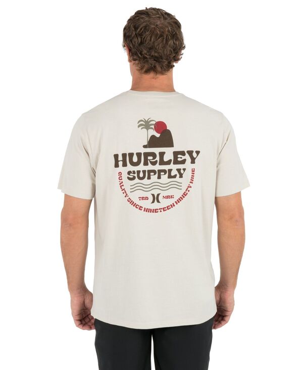 ハーレー メンズ トップス ティーシャツ 半袖 Hurley Men\u0027sunsetshort-Sleeve T-Shirt Bone