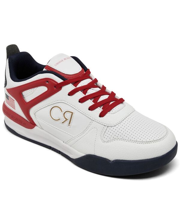 創造的命のせんたく メンズ シューズ スニーカー Creative Recreation Men\u0027s Reclassic USA Casual Sneakers from Finish Line White Navy Red 白いこと