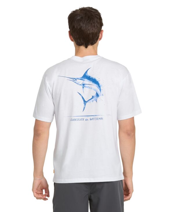 クイックシルバー ウォーター マン メンズ トップス Tシャツ 半袖 Quiksilver Waterman Quiksilver Men'short-Sleeve Angler T-Shirt White ホワイト|ReVida 店