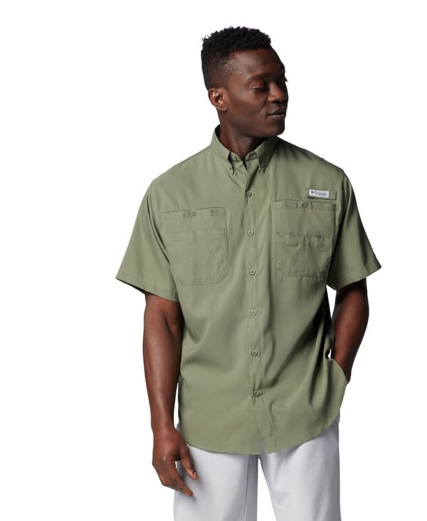コロンビア メンズ トップス シャツ 半袖 Columbia Men's TamiamiI Short-Sleeve Shirt Cypress|ReVida 店
