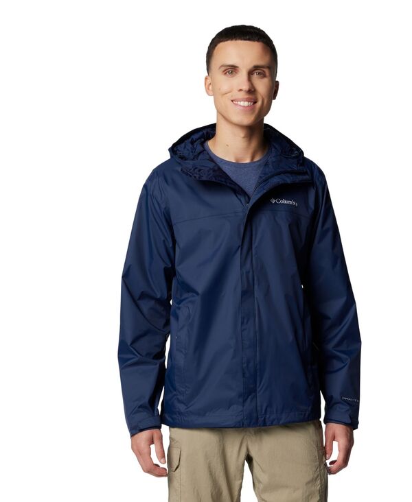 コロンビア メンズ アウター 上衣・上衣 Columbia Men\u0027s Watertight II Water-Resistant Rain Jacket Collegiate Navy 米国海軍