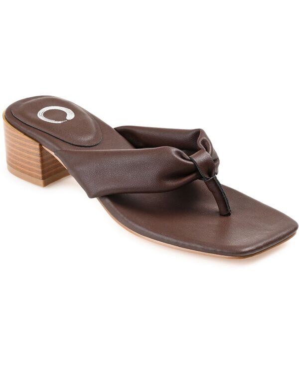 ジュルネ コレクション レディース シューズ サンダル Journee Collection Women'seelah Sandals Brown ブラウン｜ReVida 店