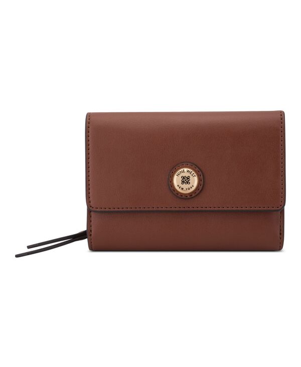 ナインウェスト レディース アクセサリー 財布 ミニ Nine Westrista French Mini Wallet Chestnut｜ReVida 店