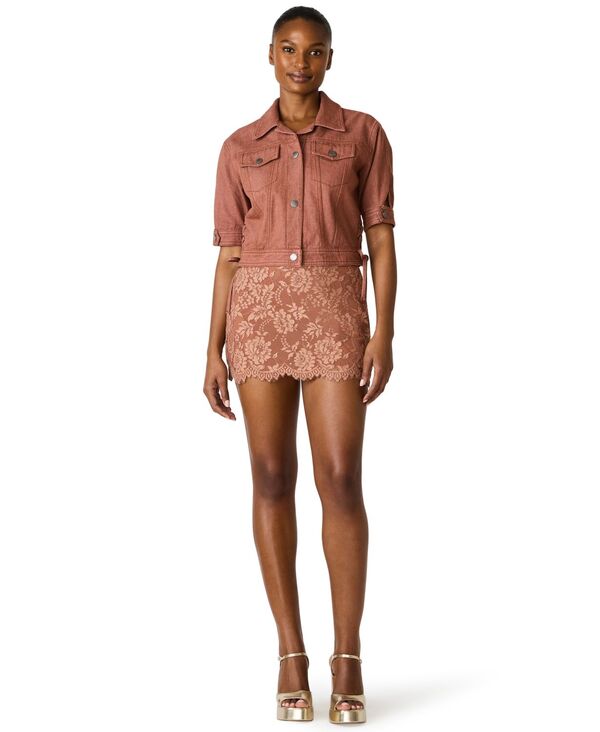 スティーブ マデン レディース アウター ジャケット・ブルゾン Steve Madden Women's Collared Neck Jacket Zion Wash|ReVida 店