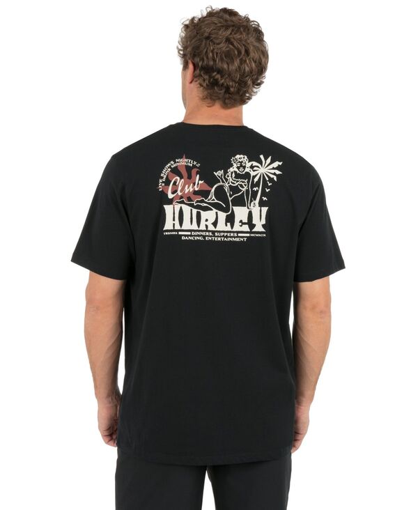 ハーレー メンズ トップス ティーシャツ 半袖 Hurley Men\u0027supper Club Short-Sleeve T-Shirt Black 黒いこと