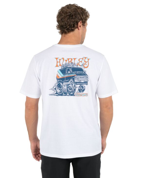 ハーレー メンズ トップス ティーシャツ 半袖 Hurley Men\u0027s Van Life Short-Sleeve T-Shirt White 白いこと