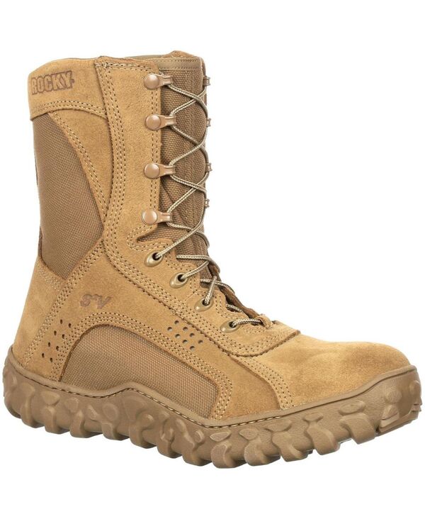 ロッキー メンズ シューズ ブーツ・レインブーツ ティーシャツ ROCKY Men\u0027s2V Steel Toe Tactical Military Boot Coyote brown 赤銅色