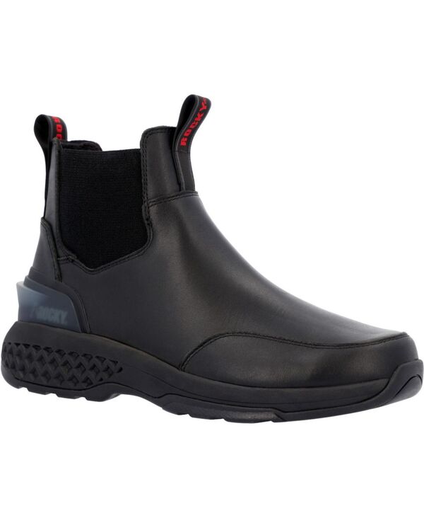 ロッキー メンズ シューズ スリッポン・ローファー ブーツ ROCKY Men\u0027s Code Red Station Slip-On Boot Black 黒いこと