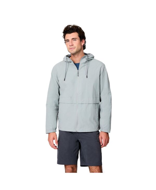 無償性 カントリー メンズ アウター 上衣・上衣 ナイロン Free Country Men\u0027s Deluge Sanded Nylon Jacket Iron