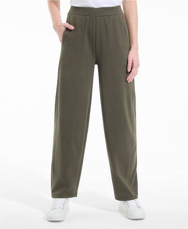 ランズエンド レディース ボトムス カジュアルパンツ アンクル ニット Lands' End Women'sport Knit High Rise Barrel Ankle Pants Forest moss フォレスト｜ReVida 店