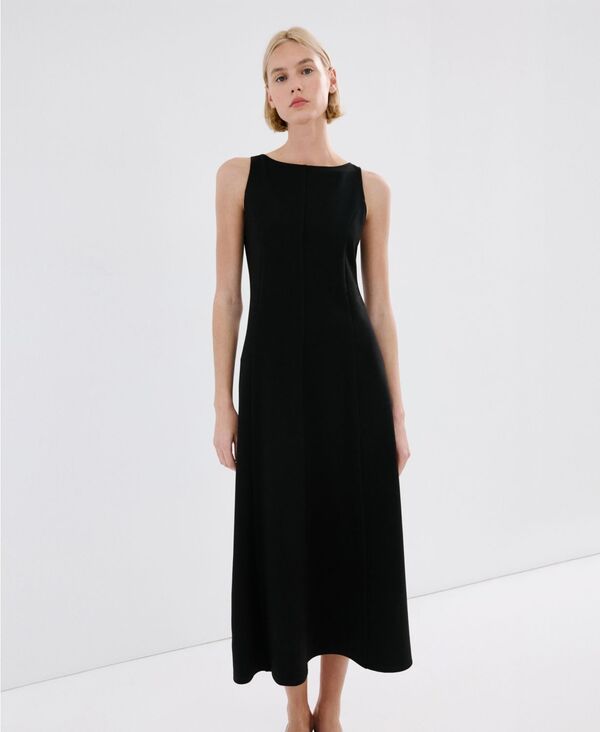 マンゴ レディース トップス ワンピース A ライン MANGO Women's Godets A-Line Dress Black ブラック|ReVida 店