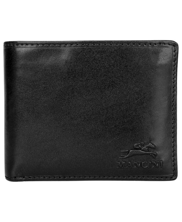 マンシーニ メンズ 付属物 札入れ Mancini Men\u0027s Bill-Fold Wallet Black 黒いこと メンズ財布-財布・ケース
