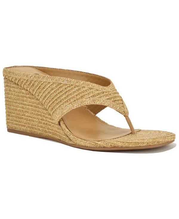 ナインウェスト レディース シューズ スリッポン・ローファー サンダル Nine West Women\u0027s Jadde Slip-On Wedge Sandals Natural Raffia