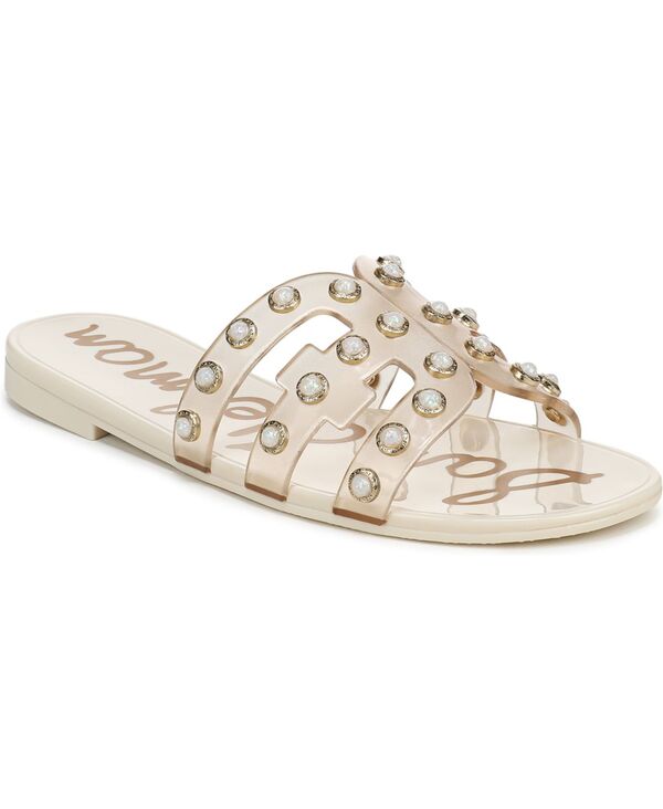 サムエデルマン レディース シューズ スリッポン・ローファー サンダル Sam Edelman Women\u0027s Bay Jelly Slip-On Sandals Transparent Ivory 象牙色