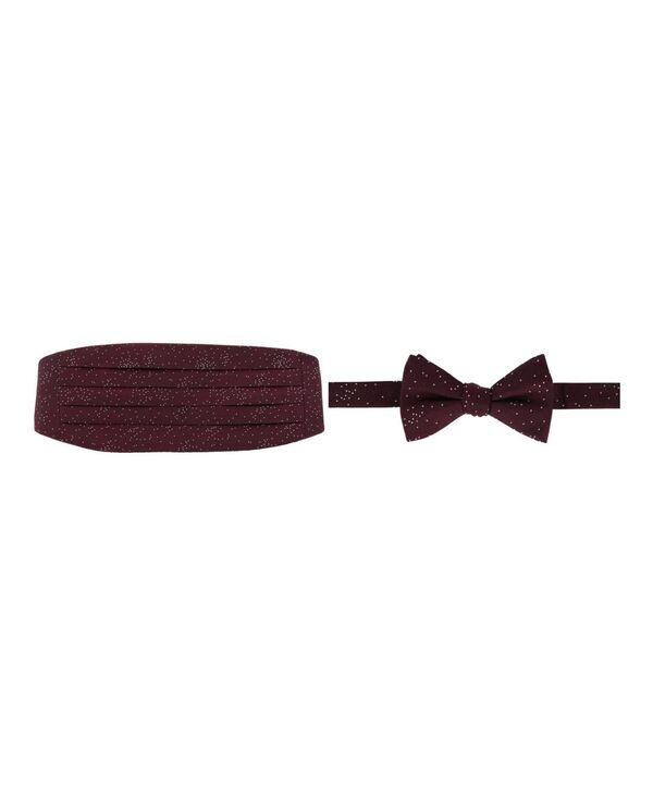 トラファルガー メンズ 添え物 タイ トール Trafalgar Men\u0027s Mystere Metallic Star Light Cummerbund and Bow Tie Bundle Merlot メタリック