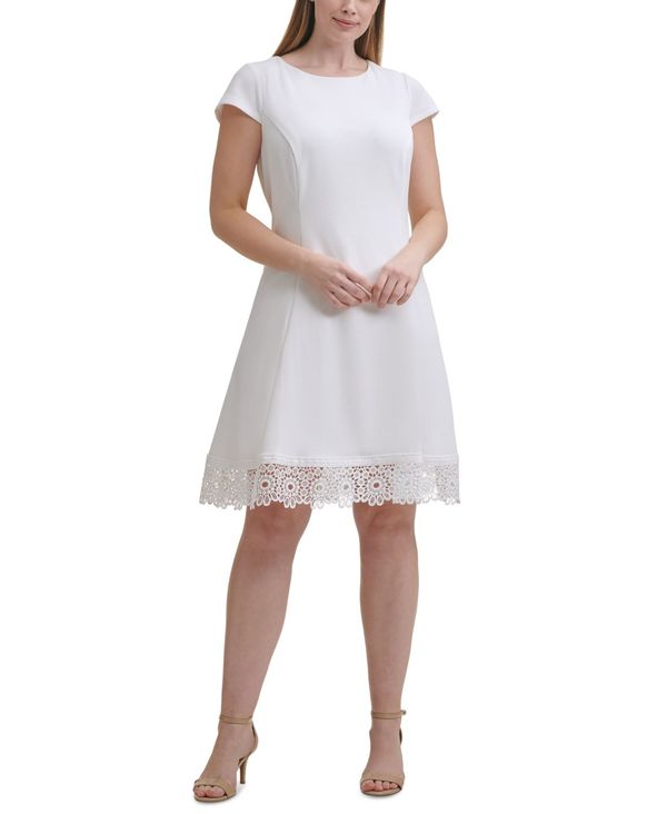 新しいコレクション 楽天市場 ジェシカハワード レディース ワンピース トップス Plus Size Lace Trim A Line Dress White Revida 楽天市場店 最新情報 Cvclinic Ru