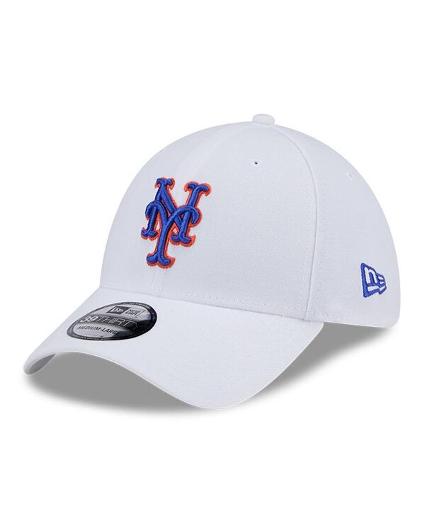 ニューエラ メンズ アクセサリー 帽子 New Era Men's White New York Mets Evergreen 39Thirty Flex Hat White ホワイト|ReVida 店