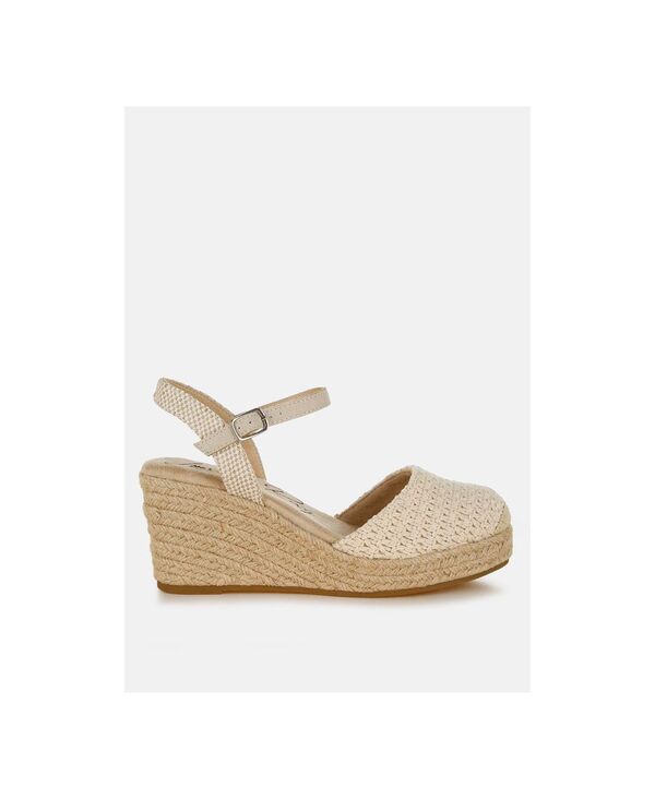 ロンドンラグ レディース シューズ サンダル London Rag Lathan Raffia Espadrillesandals Ecru エクリュ|ReVida 店