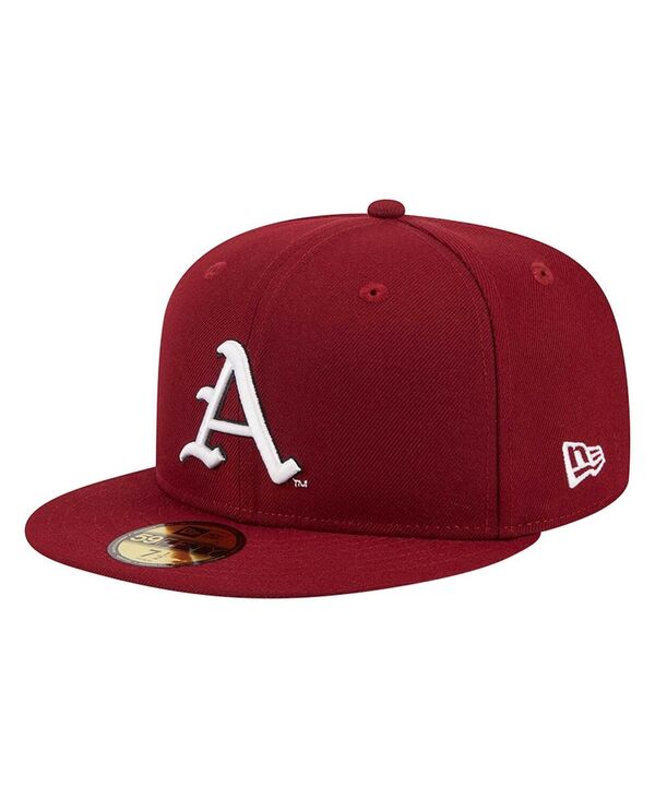 ニューエラ メンズ アクセサリー 帽子 New Era Men's Cardinal Arkansas Razorbacks 59FIFTY Fitted Hat Cardinal｜ReVida 店
