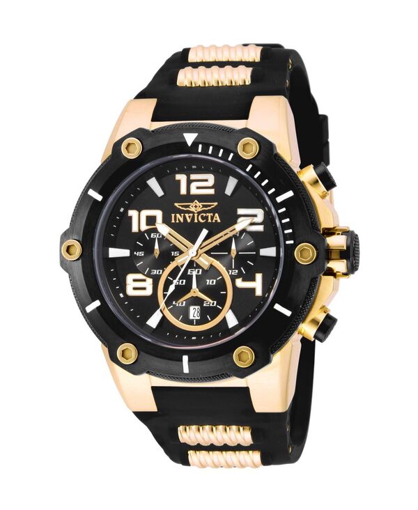 インビクタ レディース 添え物 ウオッチ Invicta 17200 Speedway Quartz Chronograph Dial Watch Black/gold 黒いこと