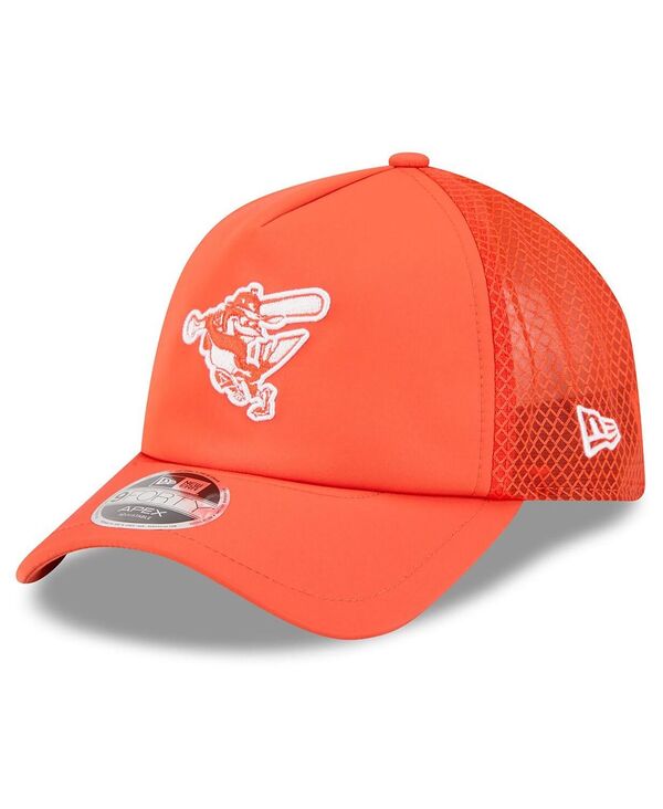 ニューエラ メンズ アクセサリー 帽子 New Era Men's Orange Baltimore Orioles 2026 Batting Practice Alternate Apex 9FORTY Adjustable Hat Orange オレンジ｜ReVida 店