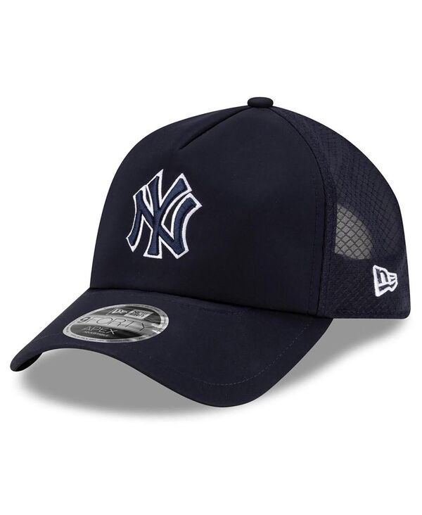 ニューエラ メンズ アクセサリー 帽子 New Era Men's Navy New York Yankees 2026 Batting Practice Apex 9FORTY Adjustable Trucker Hat Navy ネイビー｜ReVida 店
