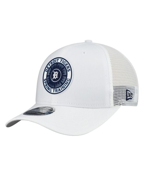 ニューエラ メンズ アクセサリー 帽子 New Era Men's White Detroitigers 2026 Spring Training Fan Pack 9SEVENTY Adjustable Trucker Hat White ホワイト｜ReVida 店