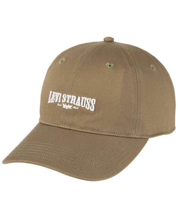 リーバイス メンズ アクセサリー 帽子 キャップ ロゴ Levi's Levis Men's Logo Baseball Cap Olive オリーブ｜ReVida 店