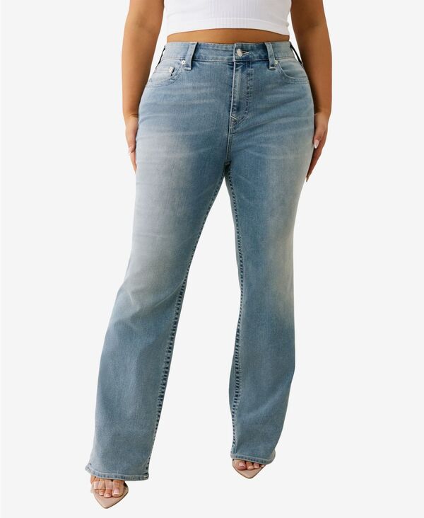 トゥルーレリジョン レディース ボトムス デニムパンツ ストレート ジーンズ True Religion Women's Billie Mid Rise Straight Leg Jeans Peak Spot|ReVida 店