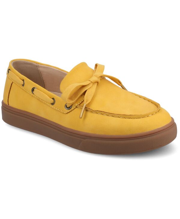 ジュルネ 寄せあわせ レディース シューズ スリッポン・ローファー Journee Collection Women\u0027s Annamaria Round Toe Slip On loafers Mango