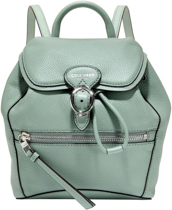 電話を掛けるハーン レディース 御徒面子 うしろ側容器に並べる・背嚢 ミニ Cole Haan Alexandria Mini Flap Backpack Lily Pad