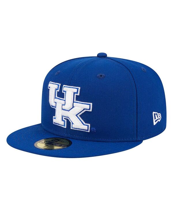 ニューエラ メンズ アクセサリー 帽子 New Era Men's Royal Kentucky Wildcats 59FIFTY Fitted Hat Royal｜ReVida 店