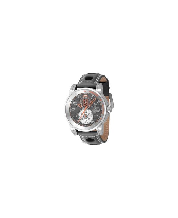 インビクタ メンズ 佩び物 ウォッチ Men\u0027s 47535 Invicta Racing Quartz Multifunction Silver Orange Grey Gunmetal Dial Watch Grey 薄墨色