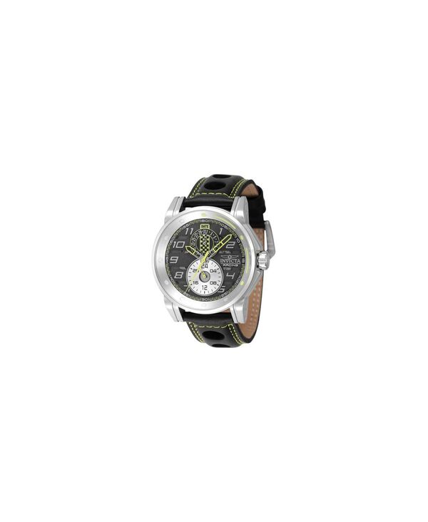インビクタ メンズ 佩び物 ウォッチ Men\u0027s 47534 Invicta Racing Quartz Multifunction Black Silver Grey Light Green Dial Watch Black 黒いこと