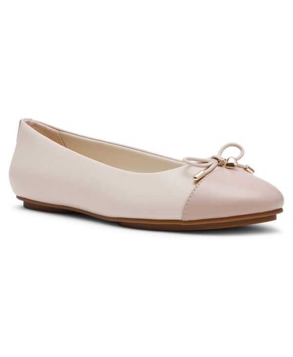 アンクライン レディース シューズ パンプス 旗がしら Anne Klein Women\u0027s Luci Cap Toe Ballet Flats Bone/Taupe トープ 靴-レディース靴