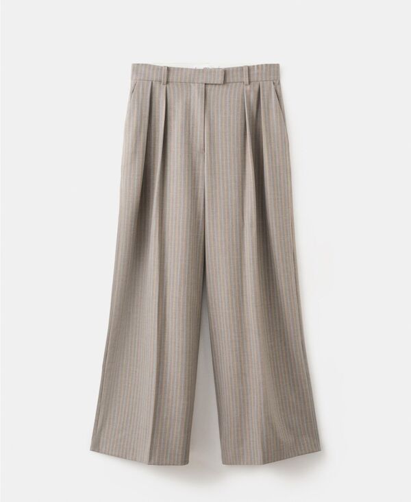 マンゴ レディース ボトムス カジュアルパンツ ウール MANGO Women's Wool Blend Suit Pants Medium Brown ブラウン|ReVida 店
