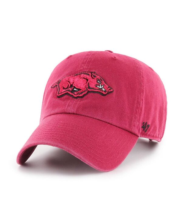 47 ブランド メンズ アクセサリー 帽子 '47 Brand Men's Cardinal Arkansas Razorbacks Clean Up Adjustable Hat Cardinal｜ReVida 店
