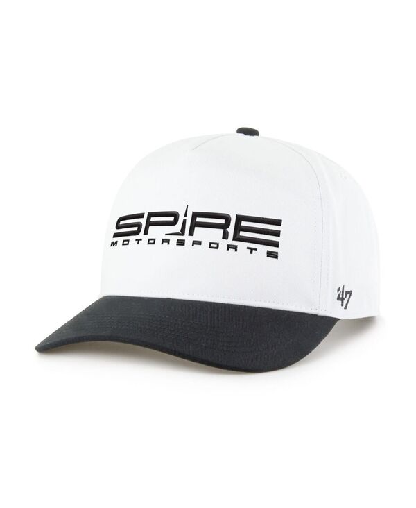 47 ブランド メンズ アクセサリー 帽子 '47 Brand Men's White/Black Spire Motorsports NASCAR Two-Tone Team Adjustable Hitchat White Black ホワイト｜ReVida 店