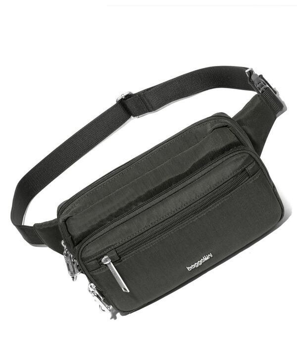 バッガリーニ レディース 御徒面子 Baggallini Securtex Anti-Theft Sling Belt Bag Charcoal 濃灰色