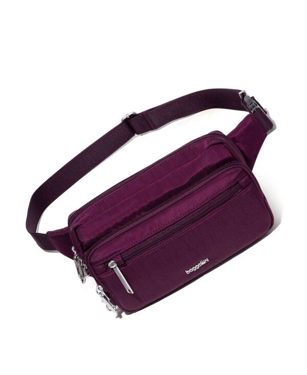 バッガリーニ レディース 御徒面子 Baggallini Securtex Anti-Theft Sling Belt Bag Mulberry