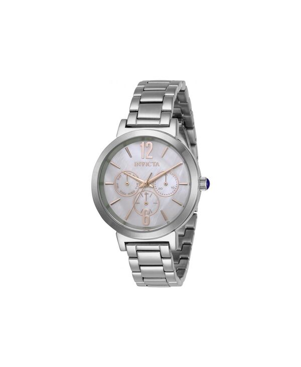 インビクタ レディース アクセサリー 腕時計 Invicta Women's 31082 Angel Quartz Chronograph White Dial Watch Stainlessteel ホワイト|ReVida 店