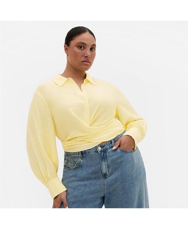 シティーシック レディース トップス シャツ CITY CHIC Women's Rosabella Shirt Lemon drop｜ReVida 店