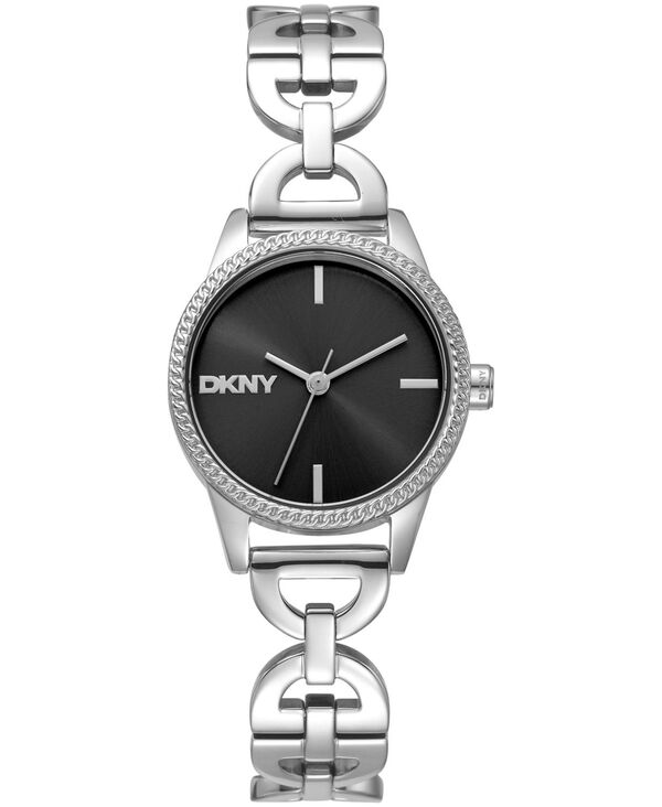 ダナ キャラン ニューヨーク レディース アクセサリー 腕時計 Tシャツ DKNY Women's Open Link Quartz Stainlessteel Bracelet Watch 26mm Black ブラック|ReVida 店